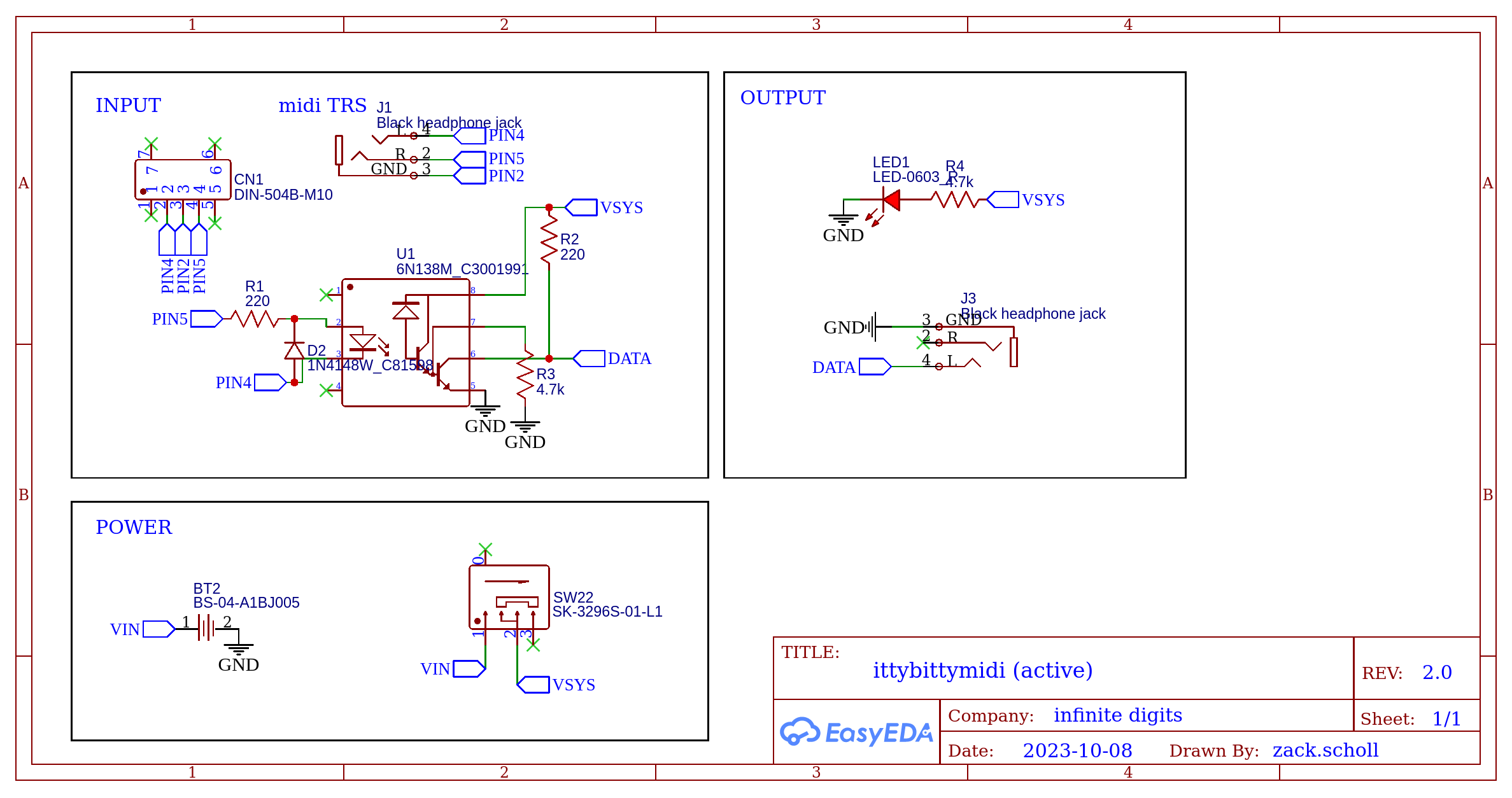 itty bitty midi active schematic