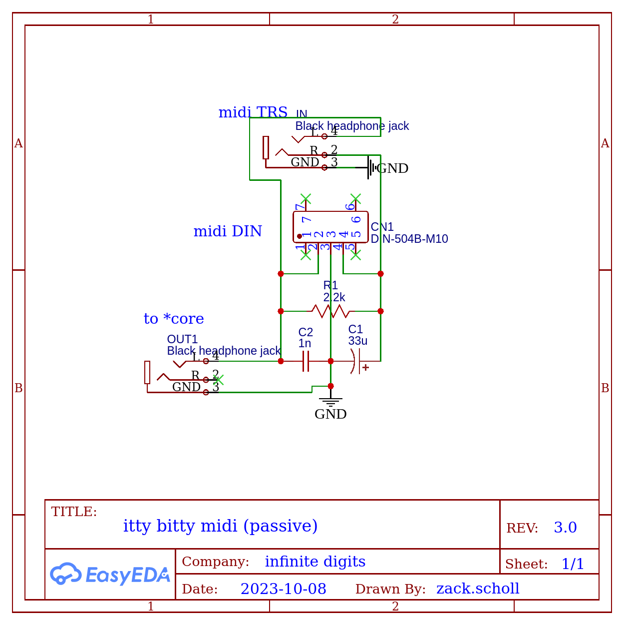 itty bitty midi active schematic
